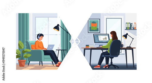 Remote & Hybrid Work: Seamless Collaboration Across Home and Office Environments