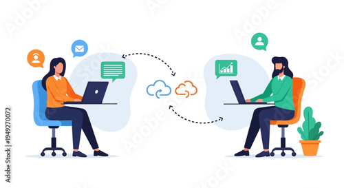 Remote Work Collaboration: Cloud Computing, Data Sharing & Online Communication for Virtual Teams