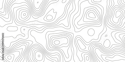 Topographic map background with geographic grid for hiking and mountain sport. luxury topographic wavy pattern and geographic grid map design. paper texture Imitation of a geographical map shades.