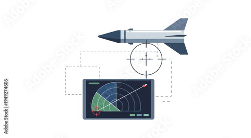 Missile Target Lock - Precision Guidance and Radar Technology.