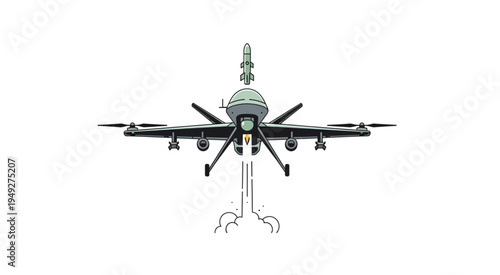 Futuristic Drone Concept Art with Advanced Technology.