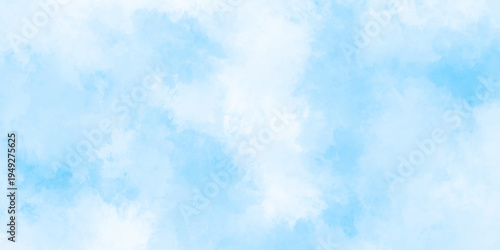 Abstract grunge sky blue soft painted watercolor paint splash. inspiring views of fluffy clouds blue sky background. cloudy blue sky various natural clouds and smoke. morning cloud in the sky.