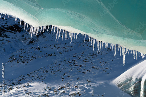 Ice Cave in the Morteratsch Glacier near Pontresina, Switzerland