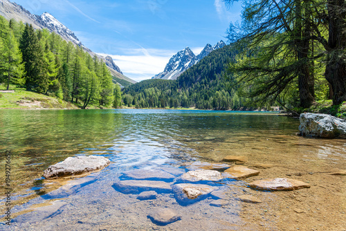 Lake Lai da Palpuogna near Preda, Switzerland