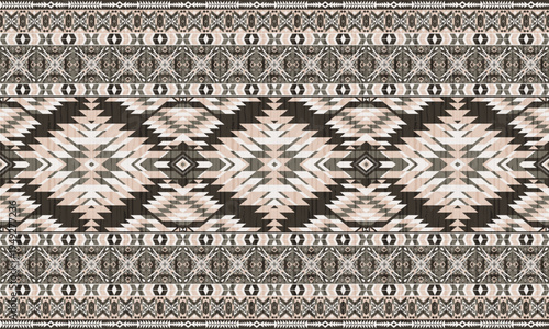 American tribal ethnic native pattern.Traditional Navajo,Aztec,Apache,Southwest and Mexican style fabric pattern.Abstract vector motif pattern.For fabric,clothing,blanket,carpet,woven,wrap,decoration.