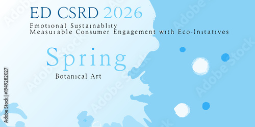 Ed csrd 2026 conference branding with spring botanical art elements