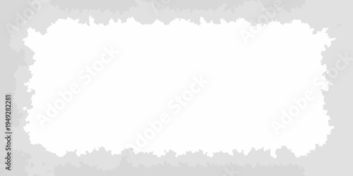 Abstract gray and white textured background with irregular edges