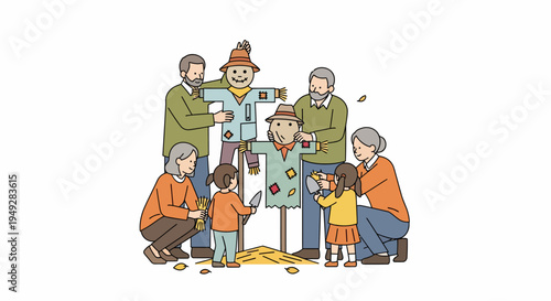 Family Working Together House.