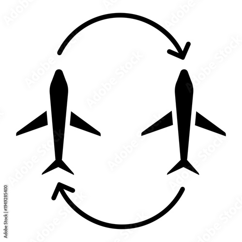 Aircraft icon vector. Plane train Illustration sign. Craft symbol. Airplane logo.