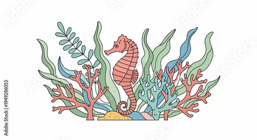 Seahorse Underwater Marine Life.