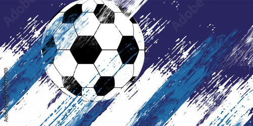 Soccer Template design , Football banner, Sport layout design, Blue Theme modern pattern.