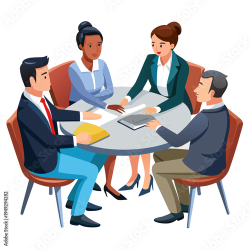 Diverse business team meeting collaboration teamwork discussion strategy planning
