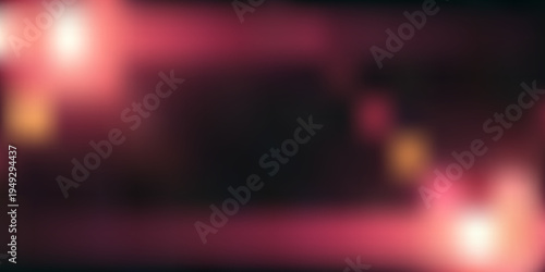 Abstract Blurry Red Light Streaks and Bokeh on Dark Background image photo