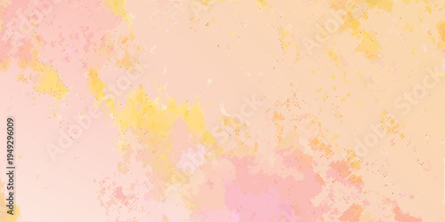 Soft pastel watercolor background with delicate yellow and pink hues