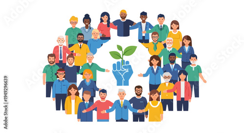 Diverse Community Supporting Green Growth and Sustainable Future: People United for Environmental Action and Social Responsibility