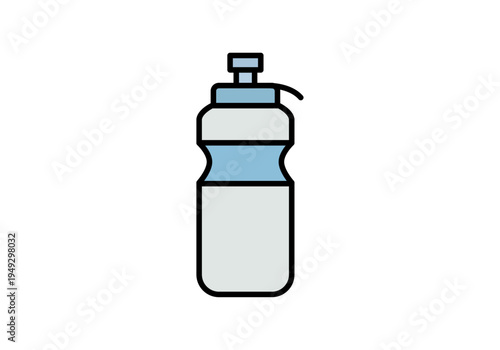 Botella de agua reutilizable para hidratación deportiva y entrenamiento en el gimnasio