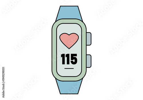 Reloj inteligente deportivo con monitor de ritmo cardíaco y frecuencia de pulso en pantalla