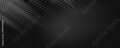 Elegant black background vector illustration with vintage distressed grunge texture and dark gray charcoal color paint, black stone or concrete wall, black bannerPrint