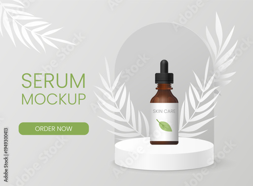 promotion banner for natural beauty products skincare