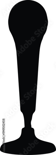 Black Toilet Plunger Silhouette on White Background,
Simple black silhouette of a toilet plunger isolated on white, representing cleaning tools, sanitation, plumbing maintenance, and household hygiene