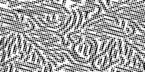 Set of halftone dots gradient pattern texture isolated on white background. Straight dotted spots using halftone circle dot raster texture. Vector blot half tone collection.