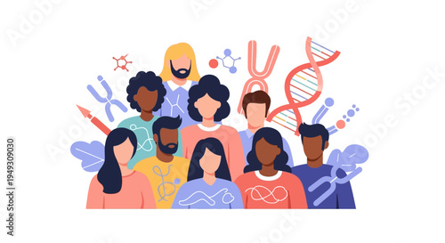 Genomics and Human Diversity: Diverse People with DNA, Chromosomes, and Scientific Elements