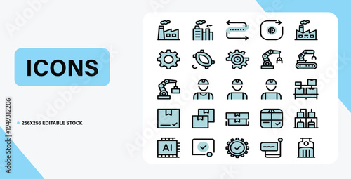 Flat vector set of business infographic elements and web icons for computer network, mobile communication, and internet shopping design