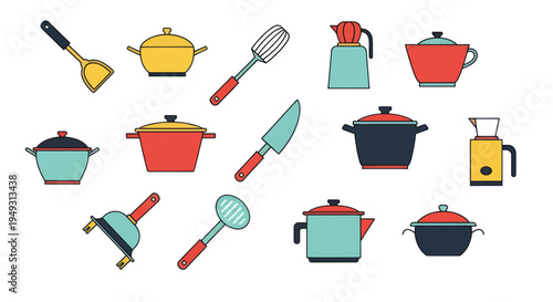 Kitchen utensils illustration