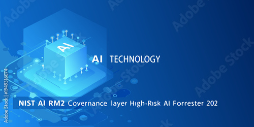 Abstract representation of artificial intelligence technology and its components