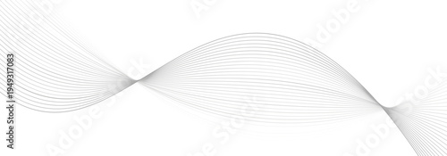 Abstract lines modern background, minimalist gray wave lines design element for website or presentation