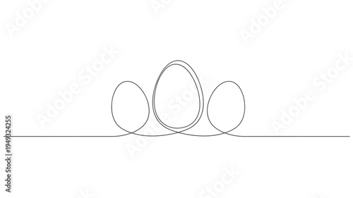Roller coaster track abstract illustration with simple, clean lines creating an endless loop of curves and hills on a white background.