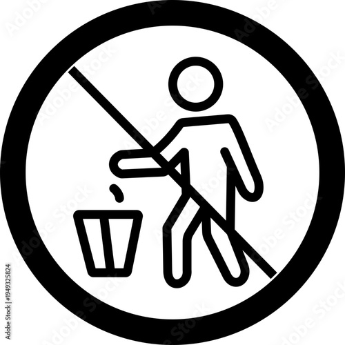 No food icon prohibition meal symbol with fork spoon plate sign, forbidden eating rule pictogram for public places, restaurant safety notice vector illustration