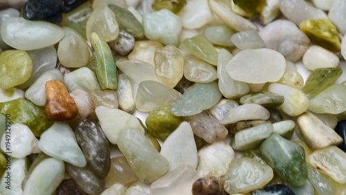 Fotografija Natural Green Pebble Stone Texture Background