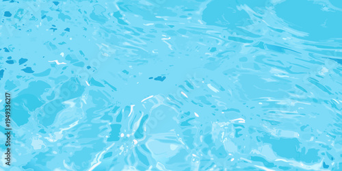 Abstract aerial view of rippling clear blue water surface