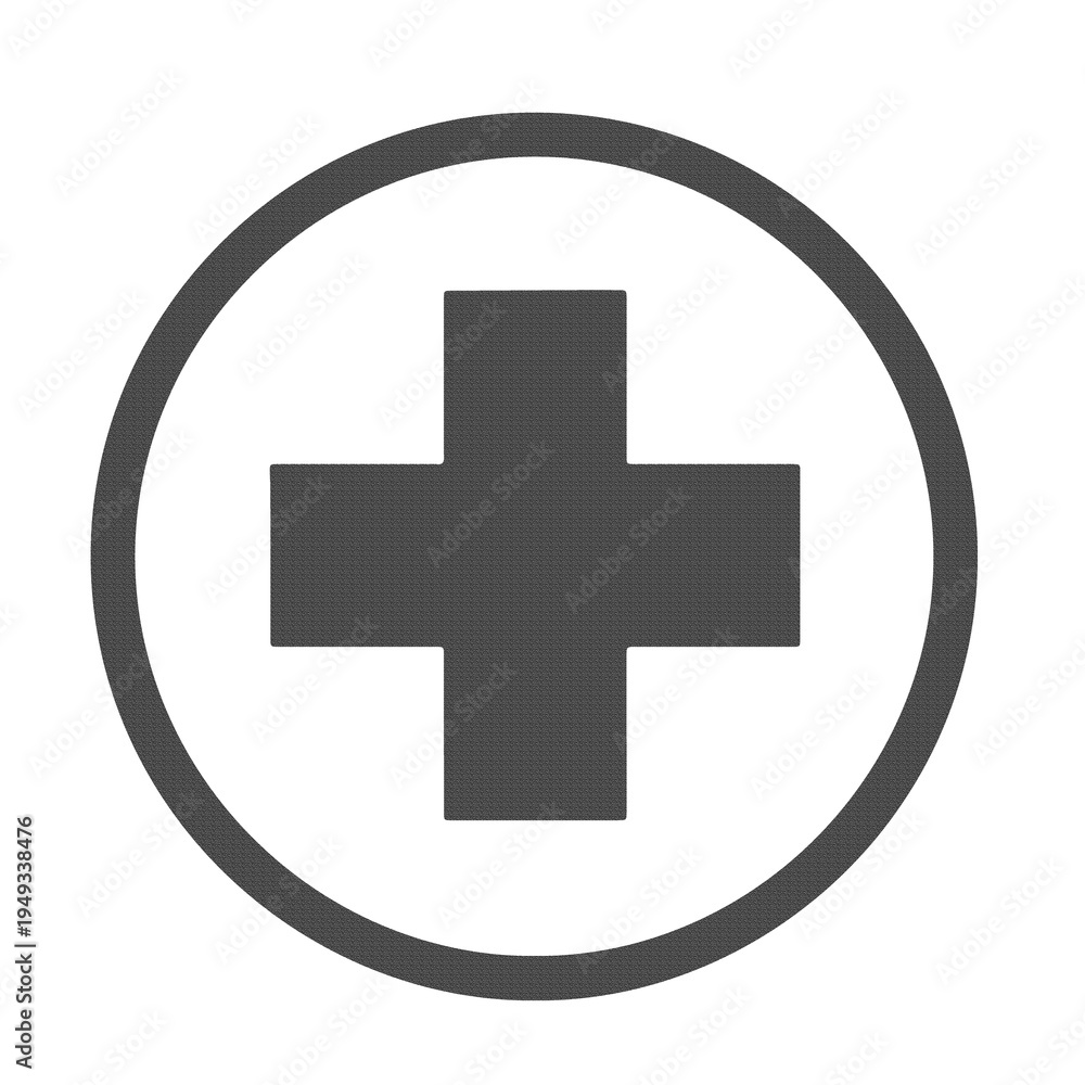 Obraz premium Medical Cross Symbol Icon Healthcare Hospital and First Aid Sign