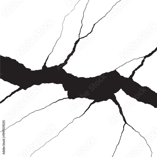 cracked marble texture with black veins