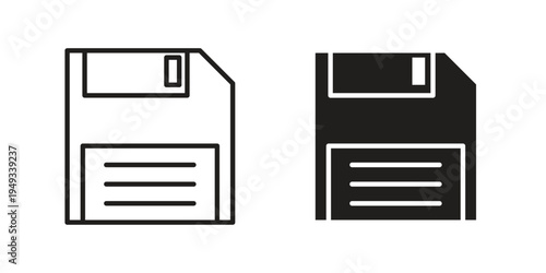 Floppy disk icons simple design. Vector illustration for web ui