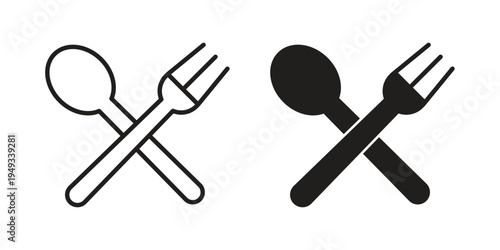 Food icons simple design. Vector illustration for web ui
