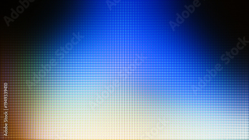 Abstract Blue LED Screen Texture with Digital Pixel Grid Pattern