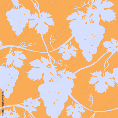 Vector - wine berries shadows seamless pattern.