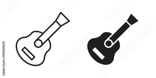 Guitar icons simple design. Vector illustration for web ui
