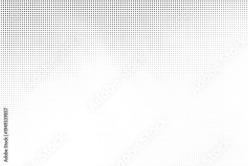 Grunge halftone gradient texture. Black pixel distress backdrop. Weathered grit noisy background.