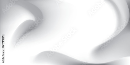 Abstract white and gray gradient background. Vector illustration.	
