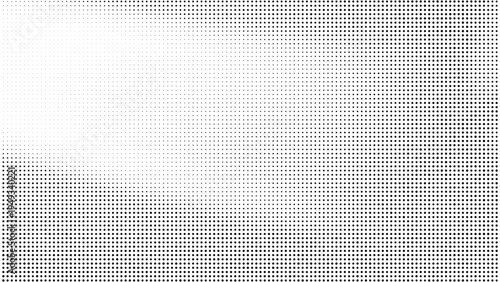 Grunge halftone gradient texture. Black pixel distress backdrop. Weathered grit noisy background.