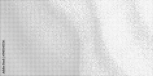 Grunge halftone gradient texture. Black pixel distress backdrop. Weathered grit noisy background.