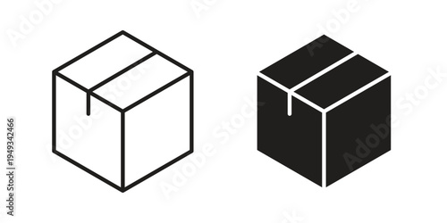 Package icons simple design. Vector illustration for web ui