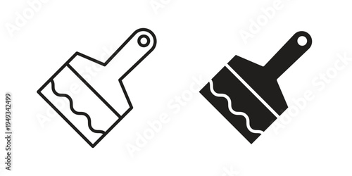 Paint brush icons simple design. Vector illustration for web ui