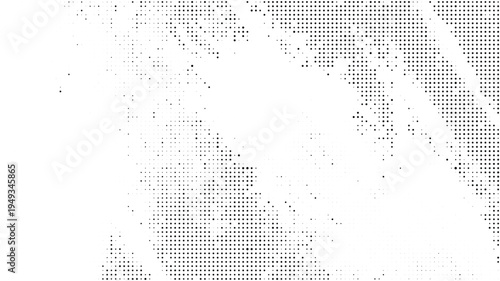 Grunge halftone gradient background. Faded grit noise texture