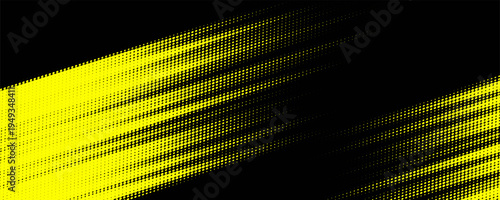 yellow black brush wrap car sticker pattern abstract banner sporty lines black yellow color combination grunge brush modern pattern racing motorsport vector design.