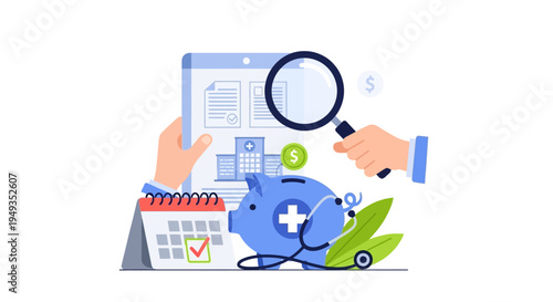Healthcare Finance Management & Medical Planning. Analyzing Health Insurance Costs, Savings, and Wellness Investment for Future Medical Expenses.